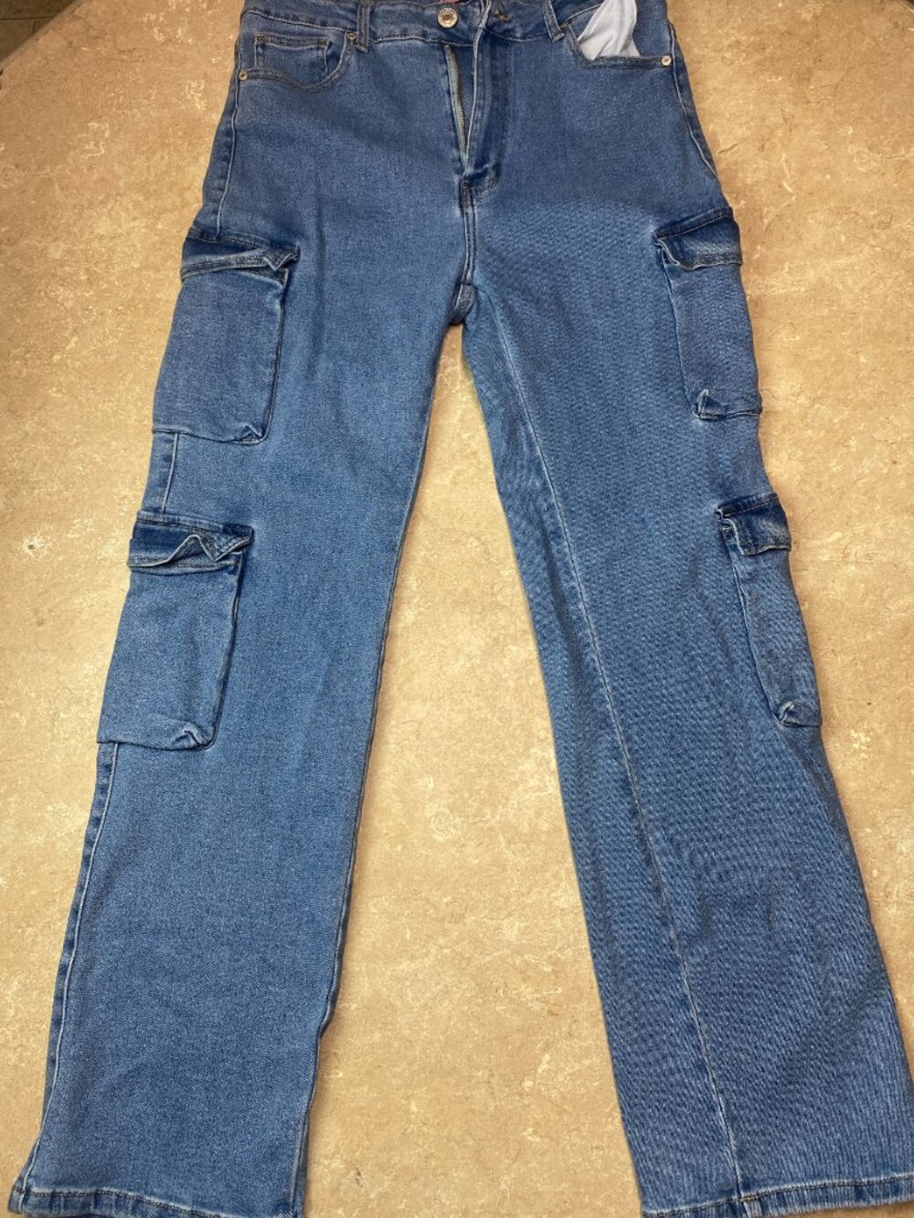 Size 13 Seven Lilac Sunset Utility Cargo Jeans